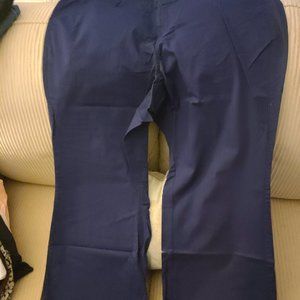 Lane Bryant Navy Boot Leg Chino Pants